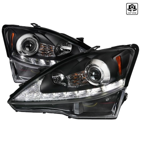 Spec-D Tuning 06-09 Lexus Is250 Projector Headlights-, 2LHP-IS25006JM-SQ-TM 2LHP-IS25006JM-SQ-TM